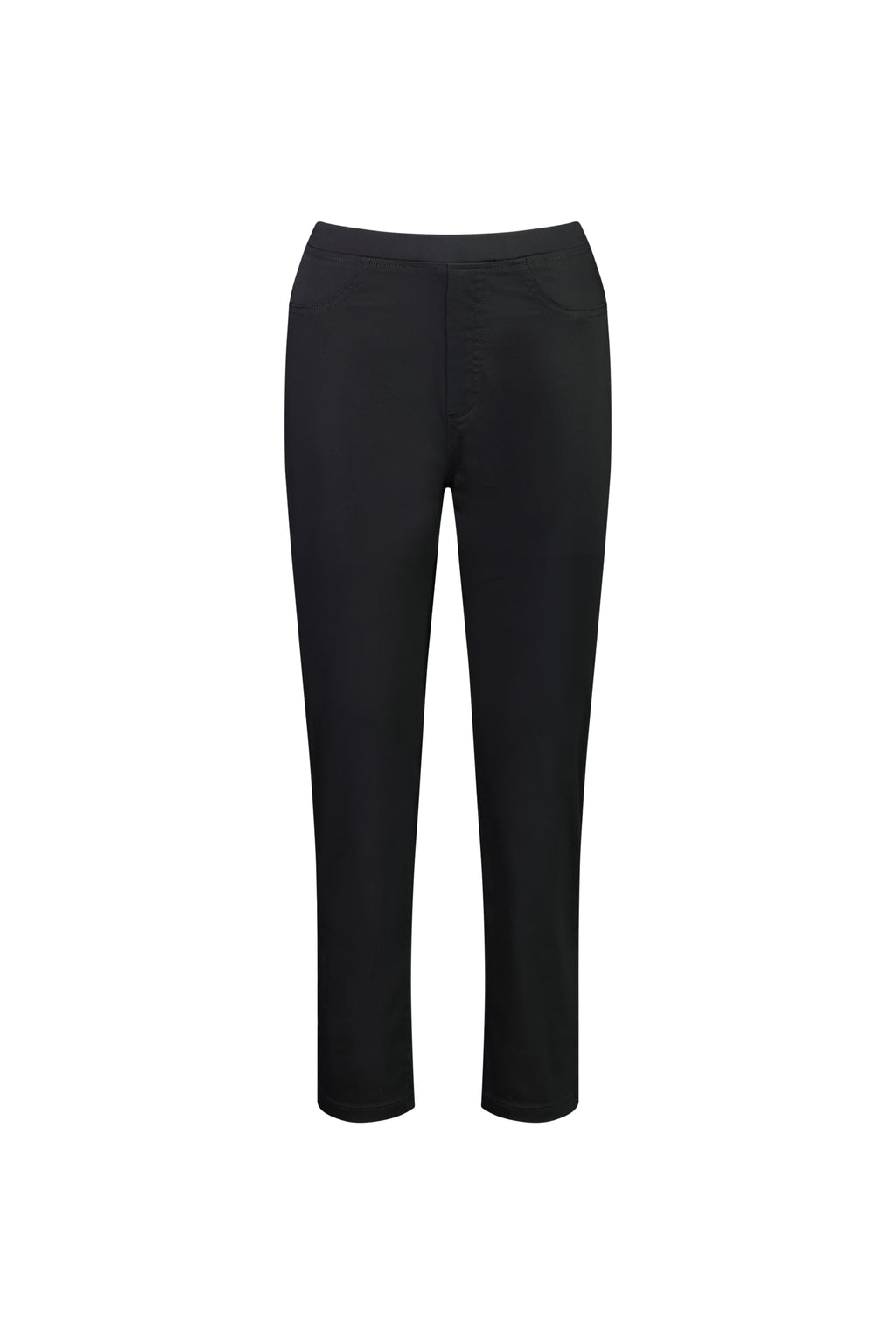 Slim Leg 7/8 Pants Black