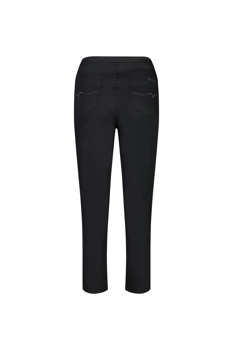 Slim Leg 7/8 Pants Black