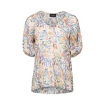 Floral patterned blouse on a white background
Printed V Neck Top Amalfi