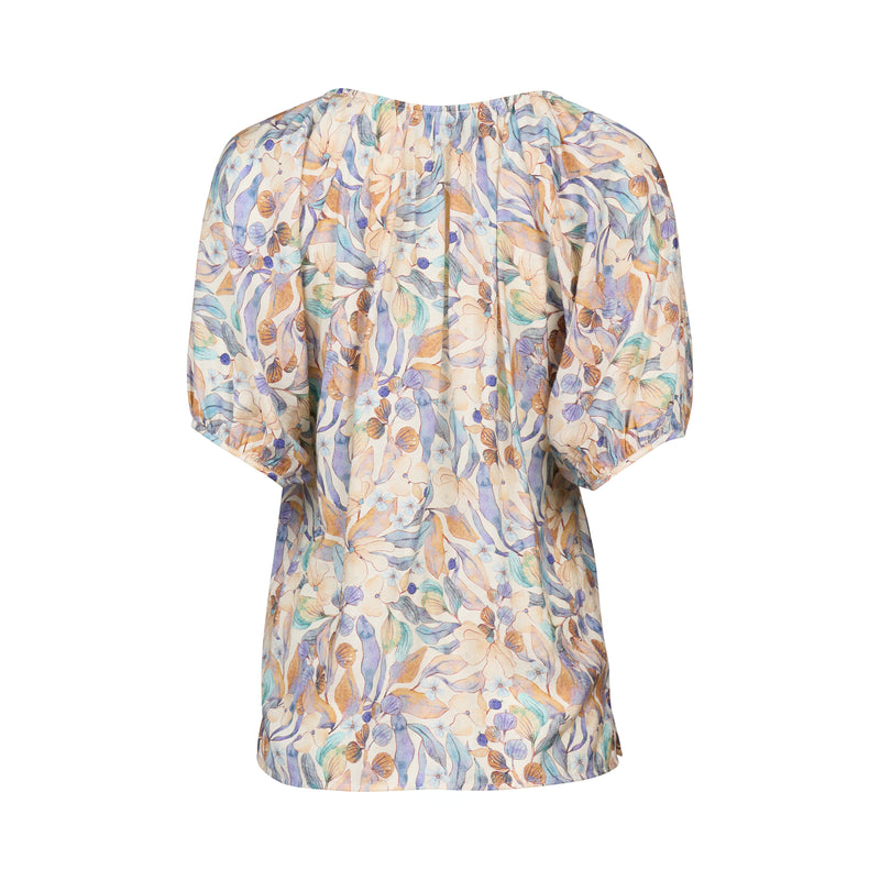 Floral patterned blouse on a white background
Printed V Neck Top Amalfi