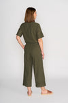 Wide Leg 7/8 Pant Olive