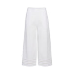 Wide Leg 7/8 Pants White