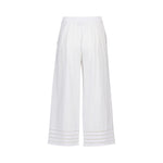 Wide Leg 7/8 Pants White
