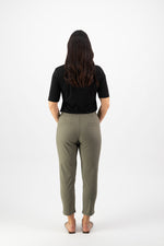 Person wearing a black top and green pants on a white background
Skinny Leg 7/8 Pants Army