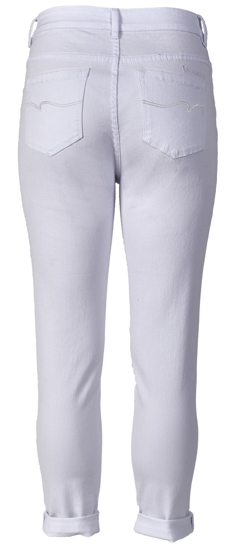 Vassalli 7/8 5 Pocket Pant White